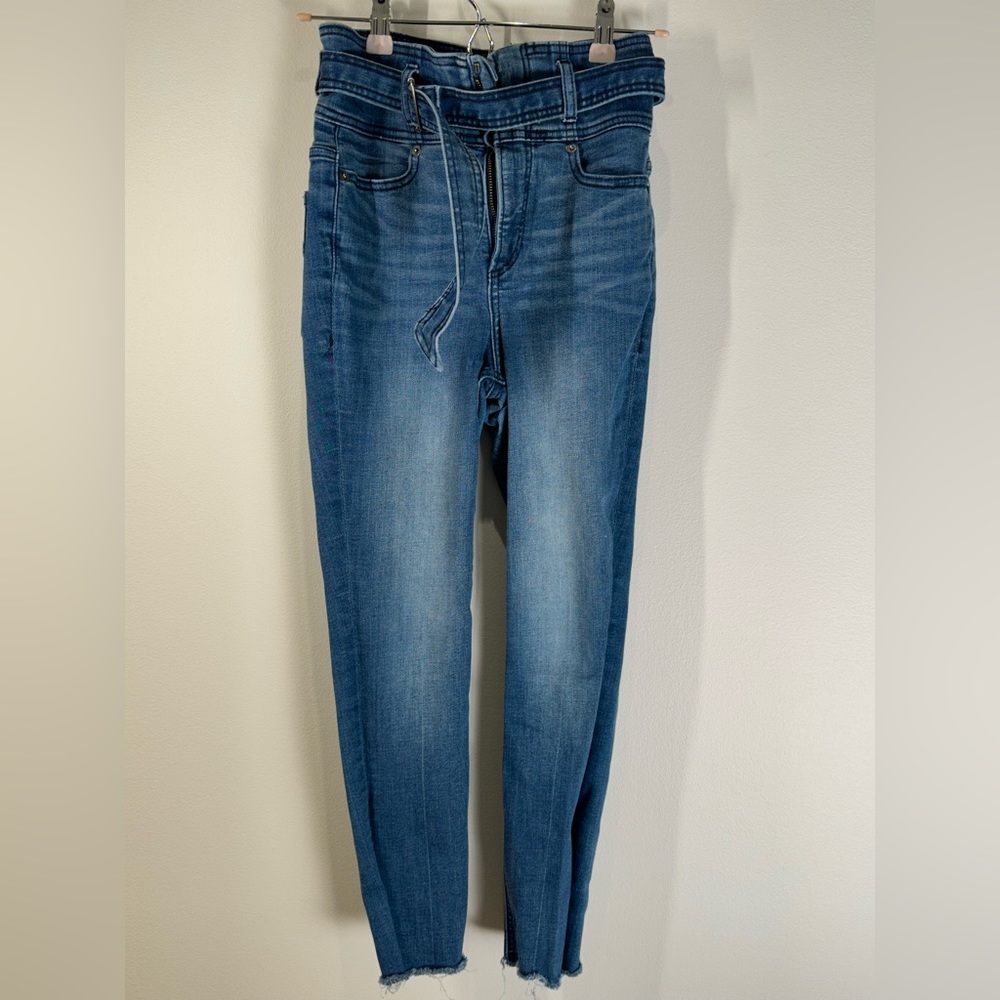 Express super high rise jeans